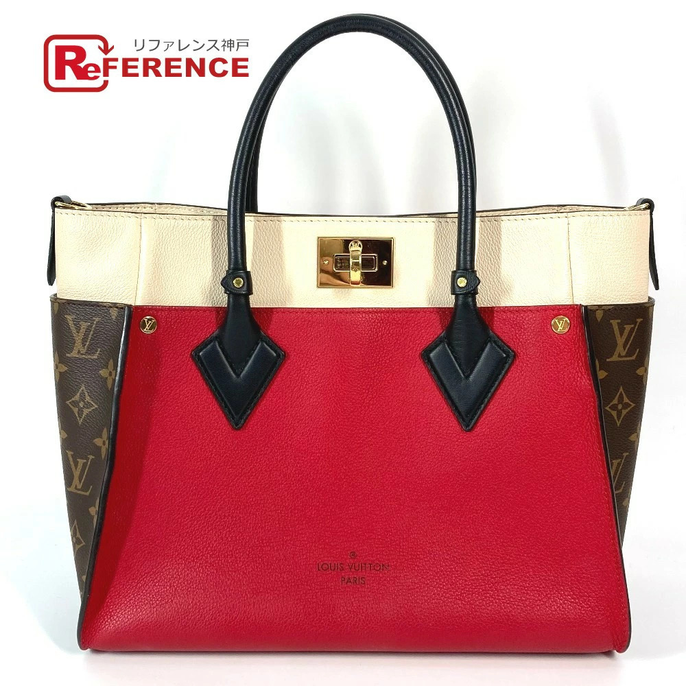 LOUIS VUITTON On My Side Bag Tote Handbag Rouge Pirate Red